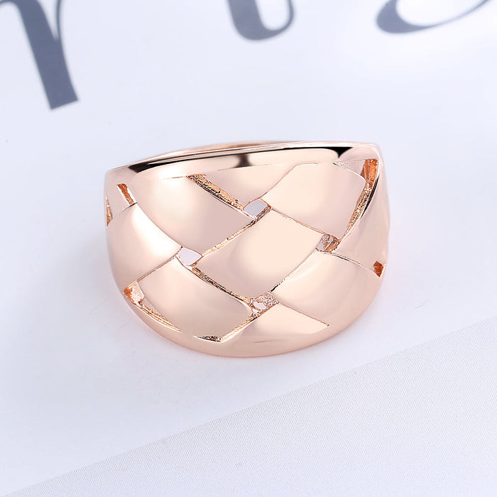 14K Gold Criss Cross Ring