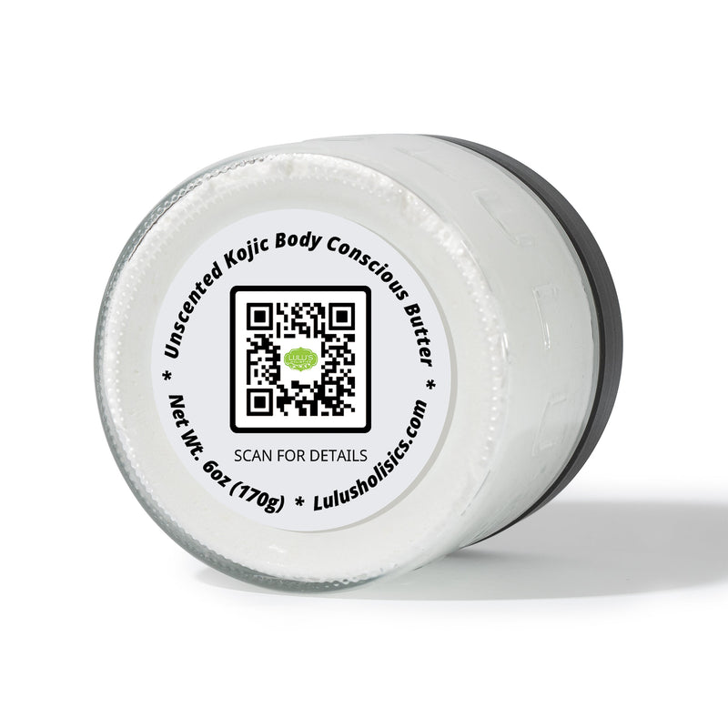 Lulu’s Holistics Unscented Kojic Whipped Body Butter – Smooth, Even-Looking Skin Lotion & Moisturizer