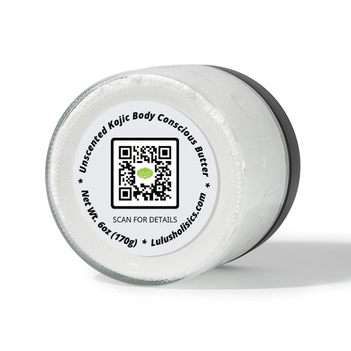 Lulu’s Holistics Unscented Kojic Whipped Body Butter – Smooth, Even-Looking Skin Lotion & Moisturizer White Smoke 1 (8oz jar),2 (8oz jars),3 (8oz jars),4 (8oz jars)