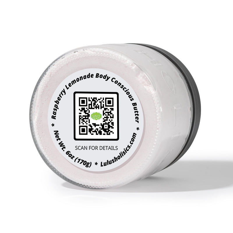 Lulu’s Holistics Raspberry Lemonade Whipped Body Butter – Nourishing, Skin-Softening Care Lotion & Moisturizer