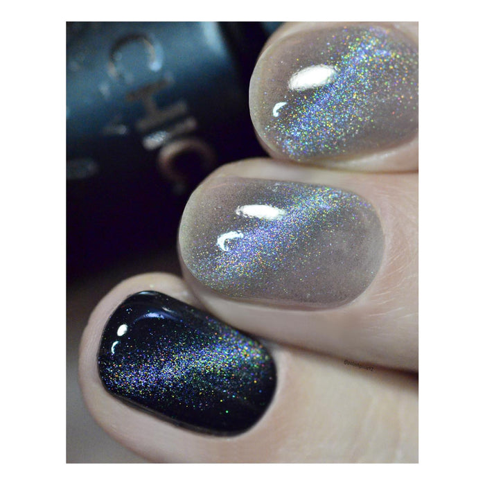 Uberchic Beauty Chasing Lightning   Holo Cats Eye Gel Polish