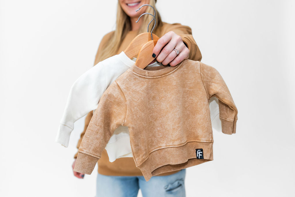 Honey Acidwash Kids Sweatshirt