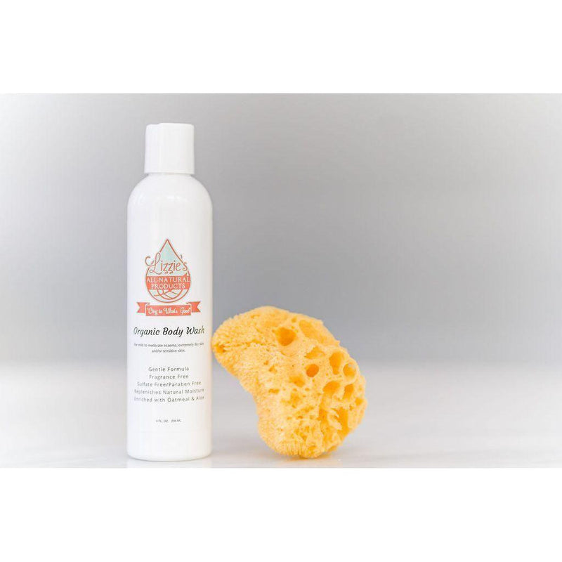 Lizzie's All-natural Products Organic Unscented Body Wash for Eczema