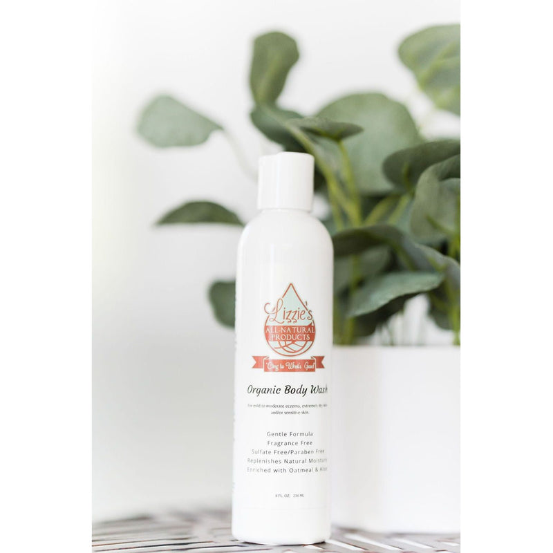 Lizzie's All-natural Products Organic Unscented Body Wash for Eczema
