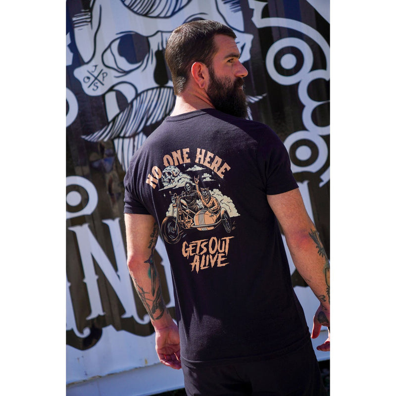 Johnny Slicks No one here gets out alive T-shirt Shirt