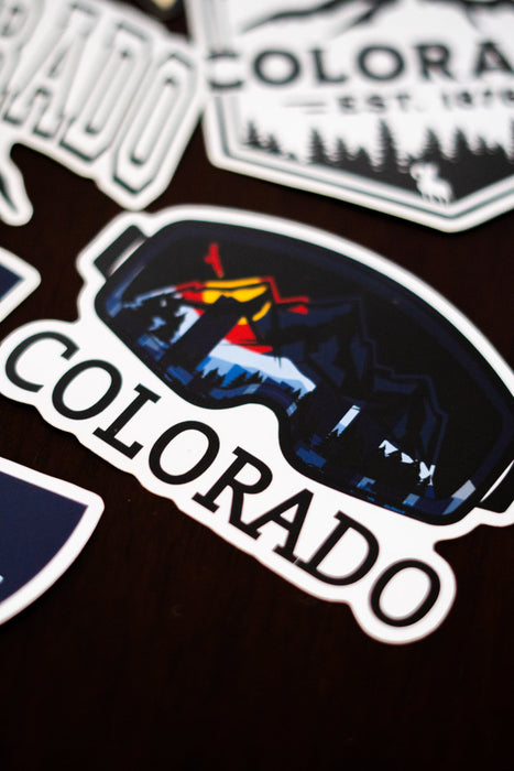 Colorado Ski Mask Sticker