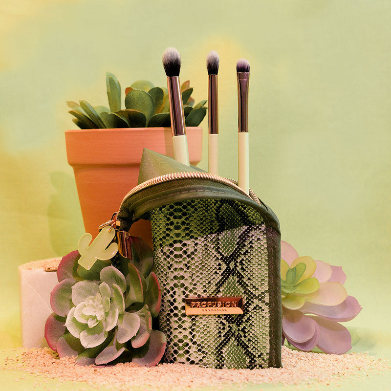 Profusion Cosmetics Desert Sage | Blend & Stand 4pc Bag & Brush Set Makeup Brushes