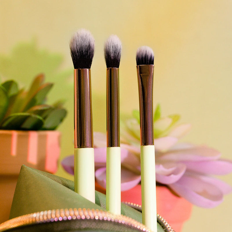 Profusion Cosmetics Desert Sage | Blend & Stand 4pc Bag & Brush Set Makeup Brushes