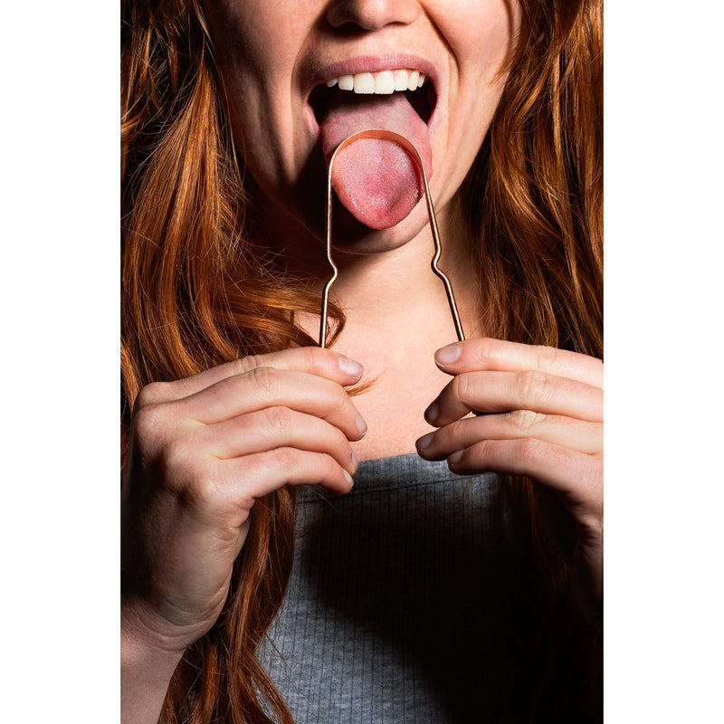 KÖPPEN Pure Copper Tongue Scraper | Fresh Breath & Enhanced Taste Oral Care