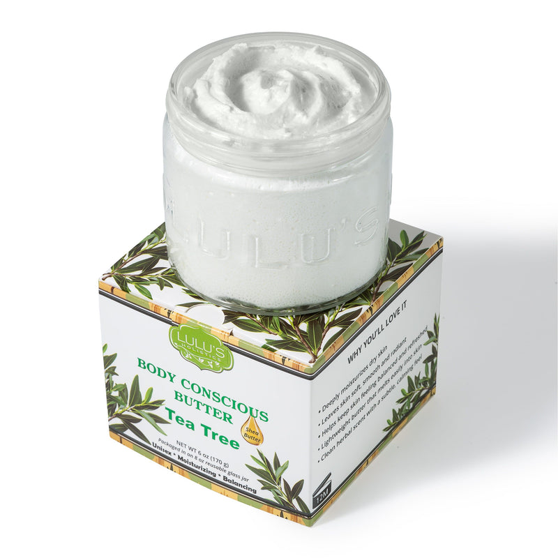 Lulu’s Holistics Tea Tree Whipped Body Butter – Clarifying Moisture & Soft Skin Lotion & Moisturizer