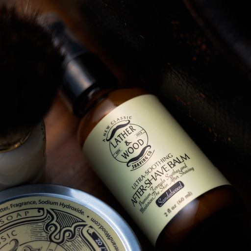 Lather & Wood Shaving Co After-Shave Balm - Sandalwood Men Grooming, Health