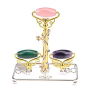 ZAQ Skin & Body Limited Edition - Magic Wand - Jade, Rose Quartz, Amethyst Facial Roller w/ Stand