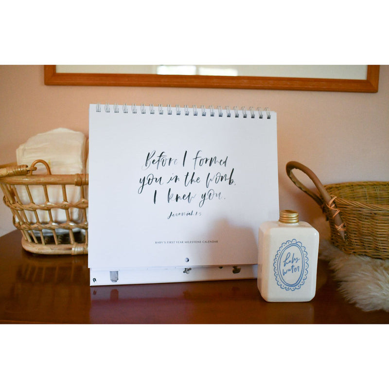 Be A Heart Christian Baby Milestone Calendar calendar