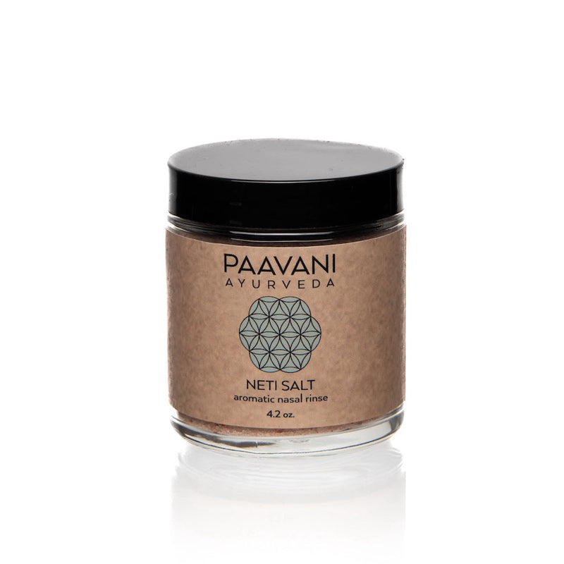 Paavani Ayurveda Aromatic Neti Salt | Herbal-Infused Mineral Rinse for Nasal Care
