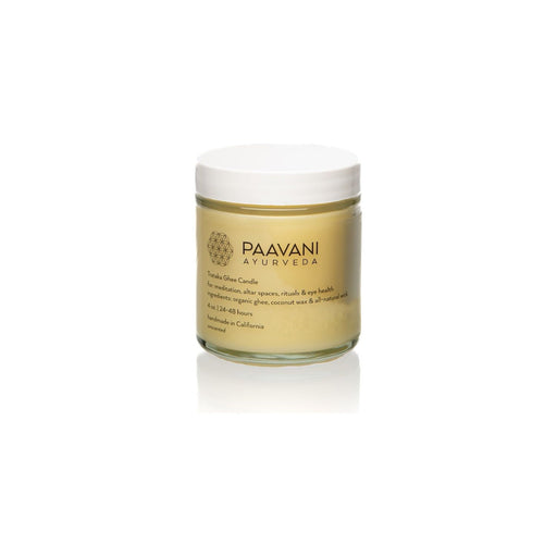 Paavani Ayurveda Trataka Ghee Candle | Ayurvedic Meditation Candle for Focus & Eye Health