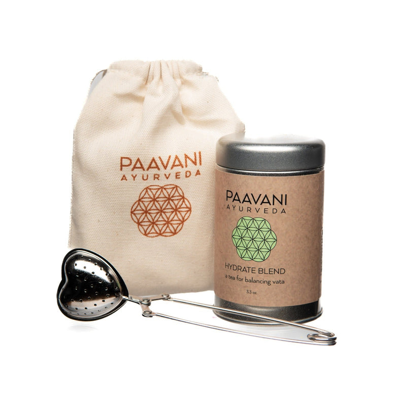 Paavani Ayurveda Your Herbal Tea Ritual | Organic Loose-Leaf Tea & Heart Infuser