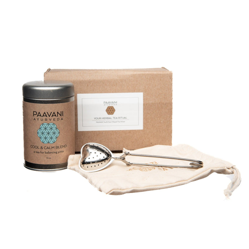 Paavani Ayurveda Your Herbal Tea Ritual | Organic Loose-Leaf Tea & Heart Infuser