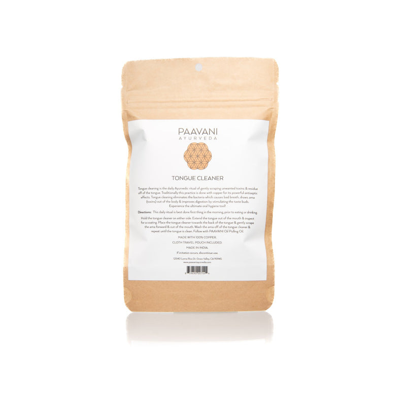 Paavani Ayurveda Copper Tongue Cleaner | Ayurvedic Tongue Scraping for Fresh Breath & Daily Detox simple