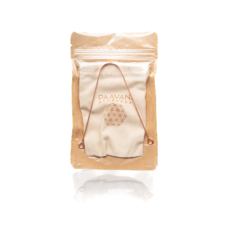 Paavani Ayurveda Copper Tongue Cleaner | Ayurvedic Tongue Scraping for Fresh Breath & Daily Detox simple