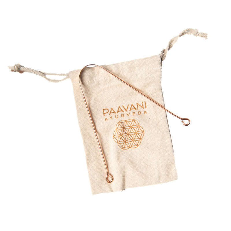 Paavani Ayurveda Copper Tongue Cleaner | Ayurvedic Tongue Scraping for Fresh Breath & Daily Detox simple
