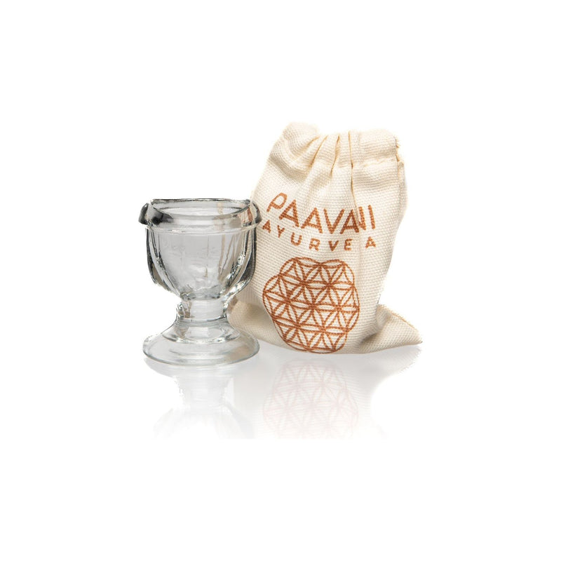 Paavani Ayurveda Glass Eye Wash Cup | Ayurvedic Eye Cleansing to Hydrate & Brighten simple