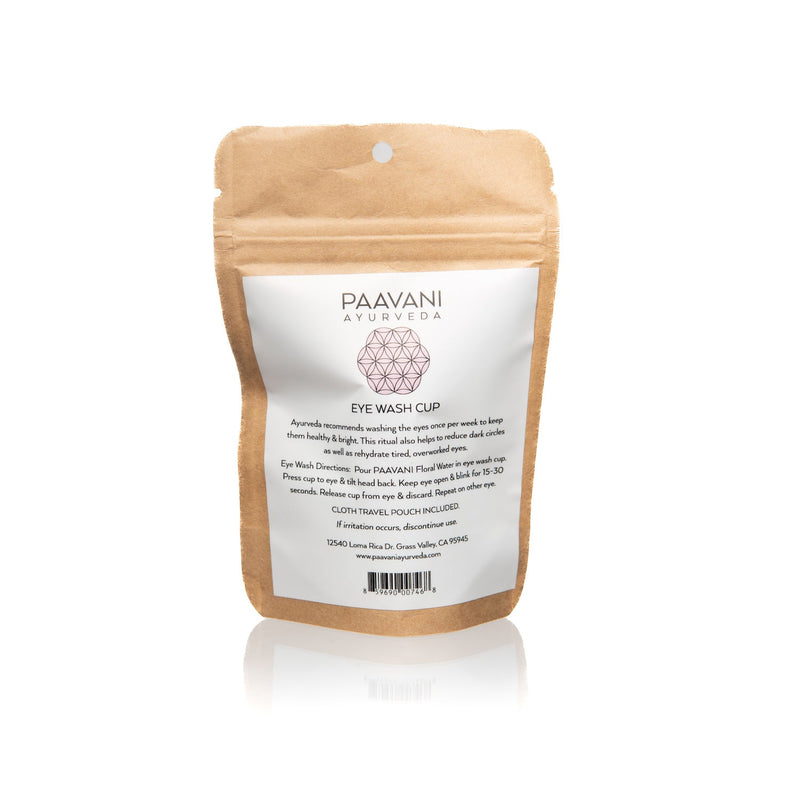 Paavani Ayurveda Glass Eye Wash Cup | Ayurvedic Eye Cleansing to Hydrate & Brighten simple