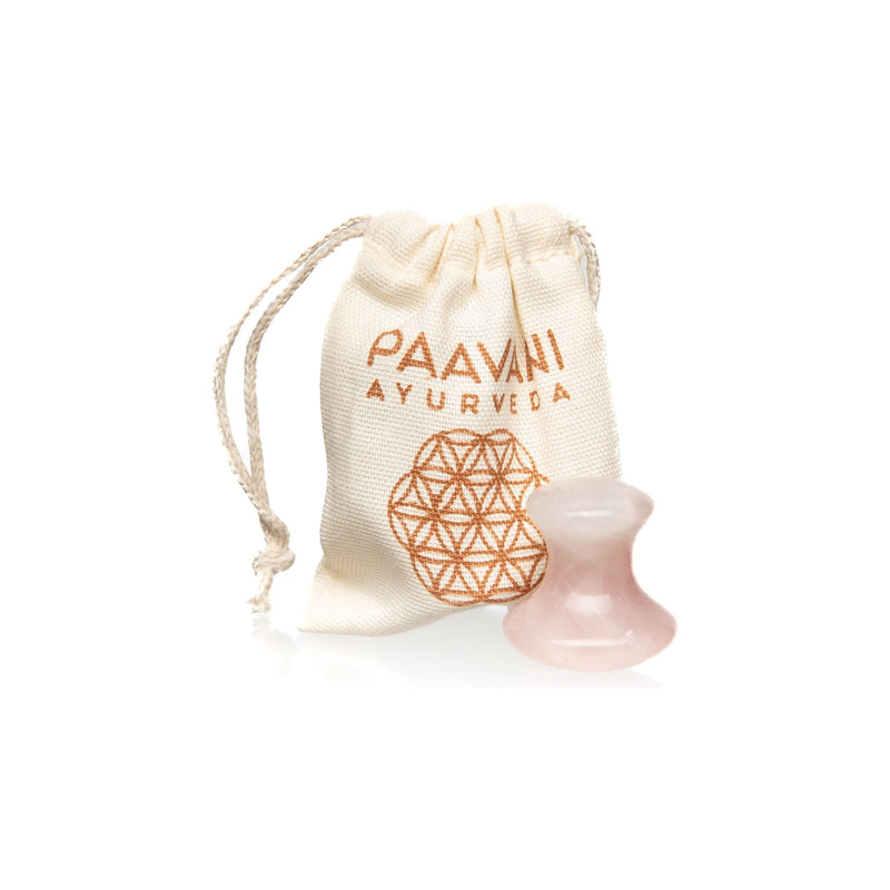 Paavani Ayurveda Rose Quartz Facial Tool | Ayurvedic Massage Stone simple