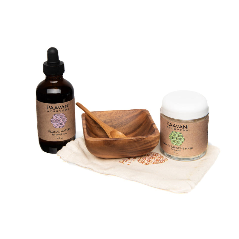 Paavani Ayurveda Cleanser & Mask Ritual | Ayurvedic Facial Cleansing Kit variable