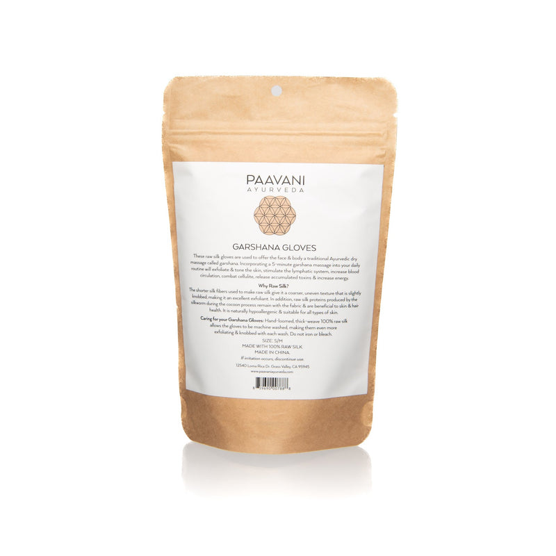 Paavani Ayurveda Garshana Gloves  | Ayurvedic Dry Brushing