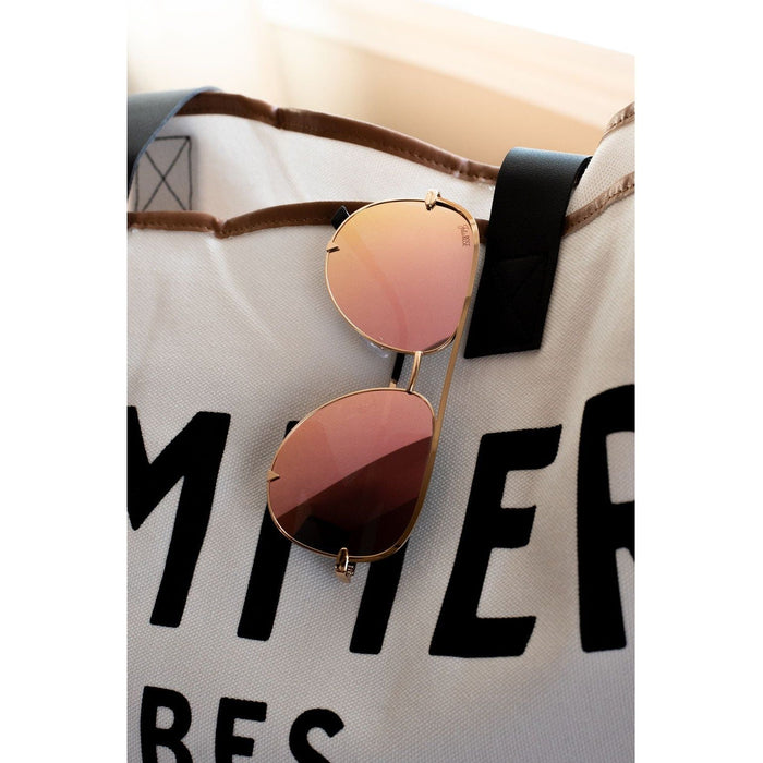 Ready to Ship | The Alex Pink/Gold - High Quality Unisex Aviator Sunglasses*