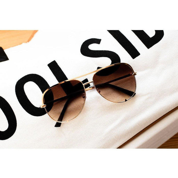 Ready to Ship | The Alex Gold / Caramel Tea - High Quality Unisex Aviator Sunglasses*