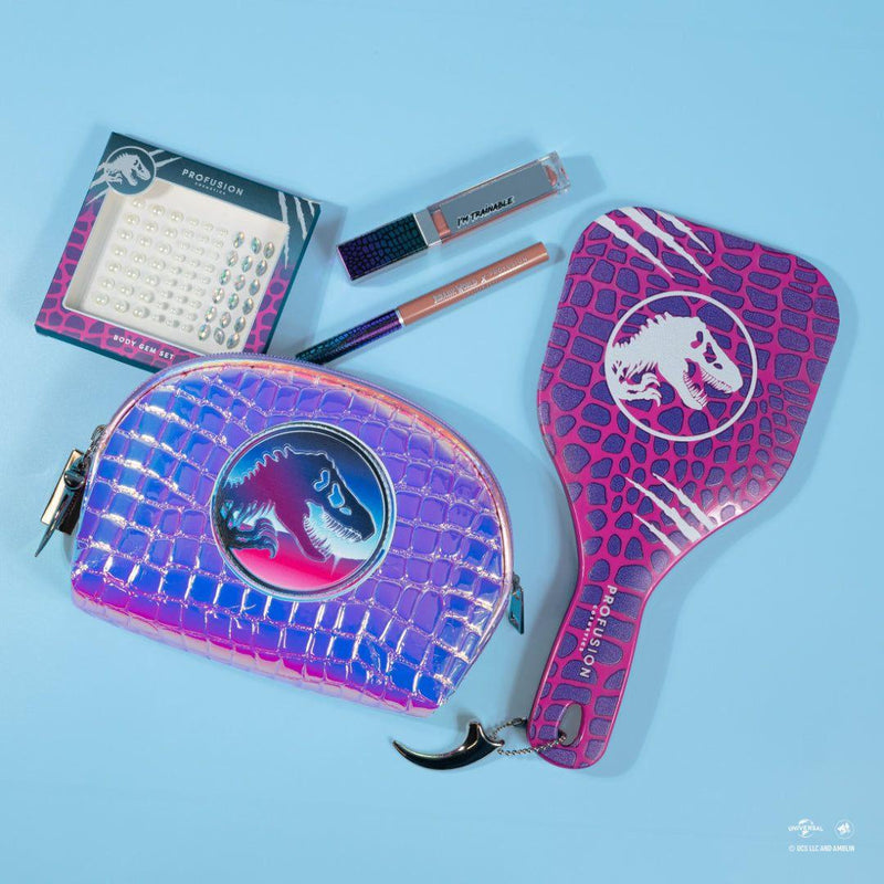 Profusion Cosmetics Jurassic World Visitor | Cosmetic Bag & Gem Set Makeup Brushes