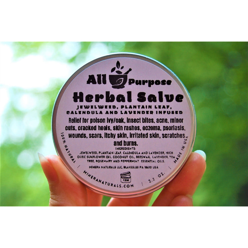 Mineranaturals All Purpose Salve - Herbal infusion for poison Ivy, Bug Bites & other skin conditions