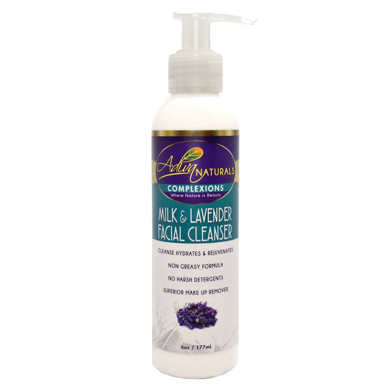 Adiva Naturals Complexions Milk and Lavender Facial Cleanser 6oz Cleanser