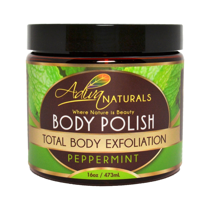 Adiva Naturals Ginger and Sugar Body Polish Scrub - Peppermint Scrub