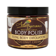 Adiva Naturals Ginger and Sugar Body Polish Scrub - Coconut Rose Scrub