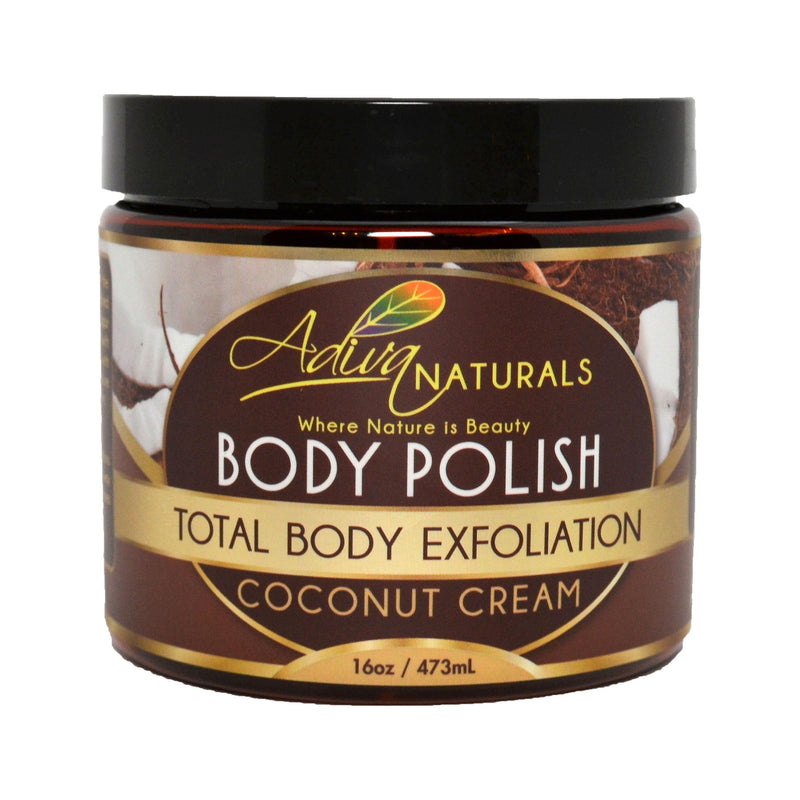 Adiva Naturals Ginger and Sugar Body Polish Scrub - Coconut Rose Scrub