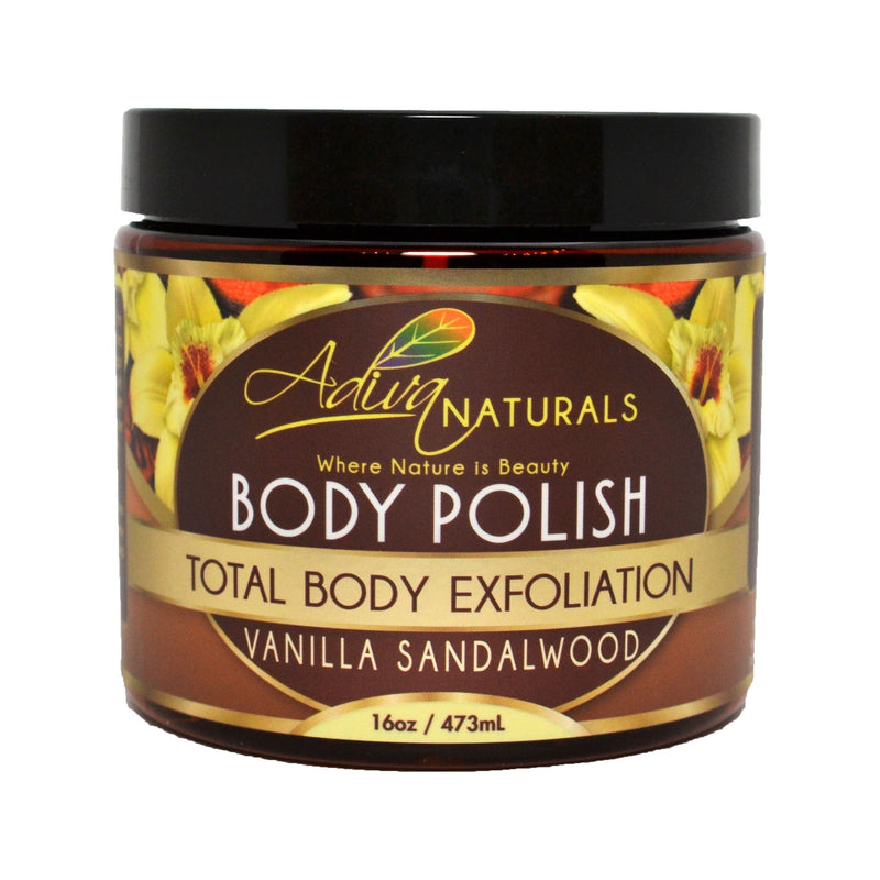 Adiva Naturals Ginger and Sugar Body Polish Scrub - Coconut Rose Scrub