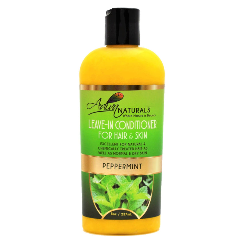 Adiva Naturals Leave-in Conditioner for Hair & Skin - Peppermint 8oz Leave-in Conditioner
