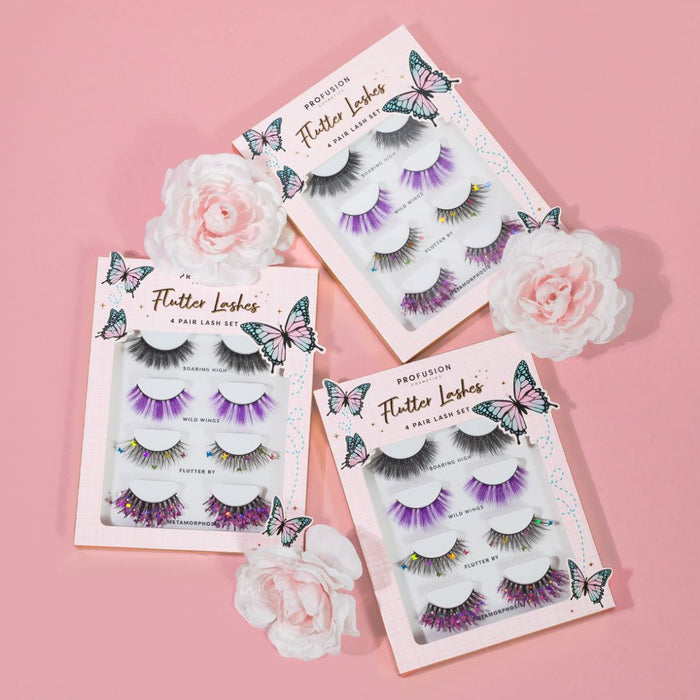 Profusion Cosmetics - Empowered Butterfly | Flutter Lashes 4 pair Lash Set - 1oz