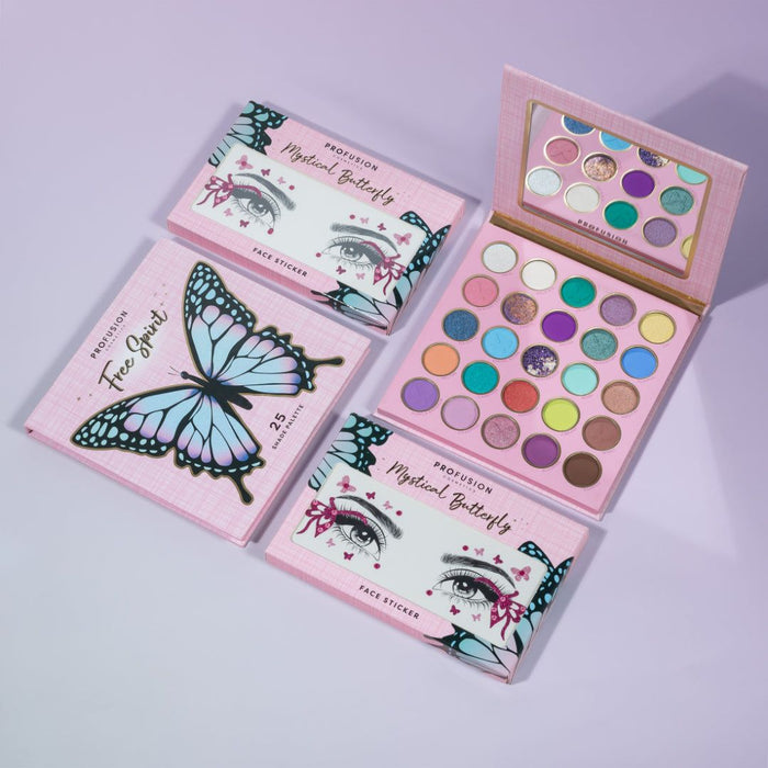 Profusion Cosmetics - Empowered Butterfly | Mystical Butterfly Face Stickers - 1oz