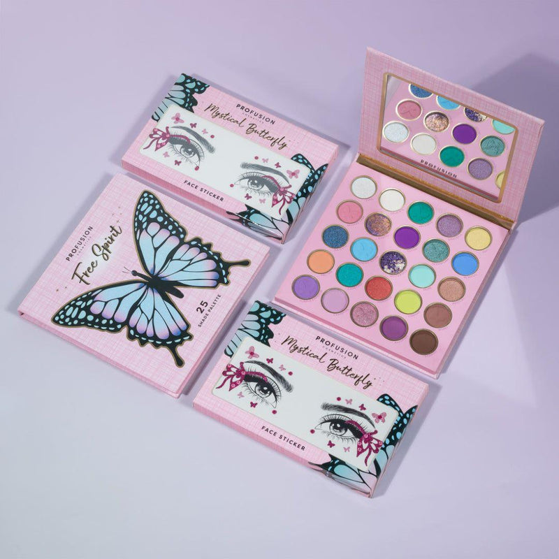 Profusion Cosmetics Empowered Butterfly | Free Spirit 25-Shade Palette