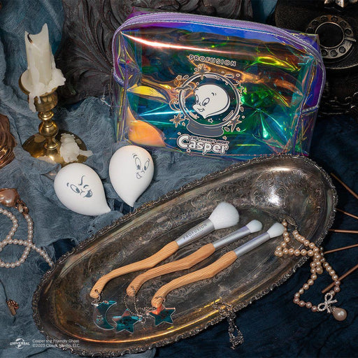 Profusion Cosmetics Casper the Friendly Ghost |  Cosmetic Bag & Glow in the Dark Face Gems accessories