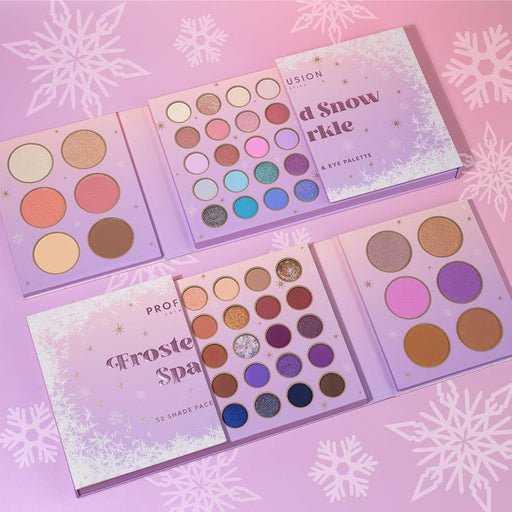 Profusion Cosmetics Frosted Snow Sparkle | 52 Shade Face & Eye Palette Eye