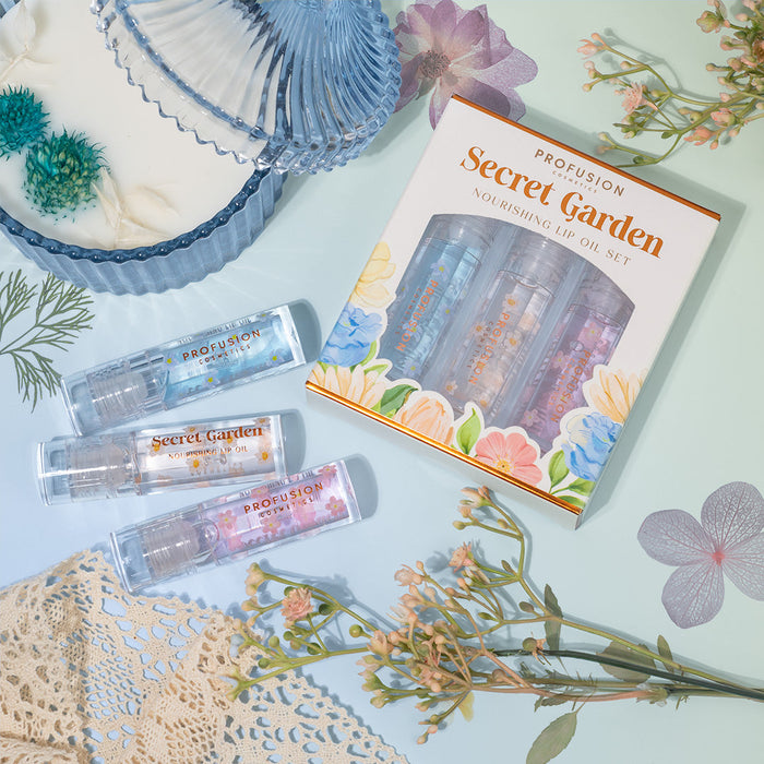 Petal Perfect | Secret Garden Nourishing Lip Oil Set