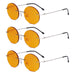 eyekeeper.com - 3 Pack Rimless Round Blue Light Blocking Reading Glasses DSWK26