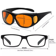 eyekeeper.com Blue Light Blocking Fitover Glasses Orange Sleeping Eyeglasses DSXM1806 Eyeglasses
