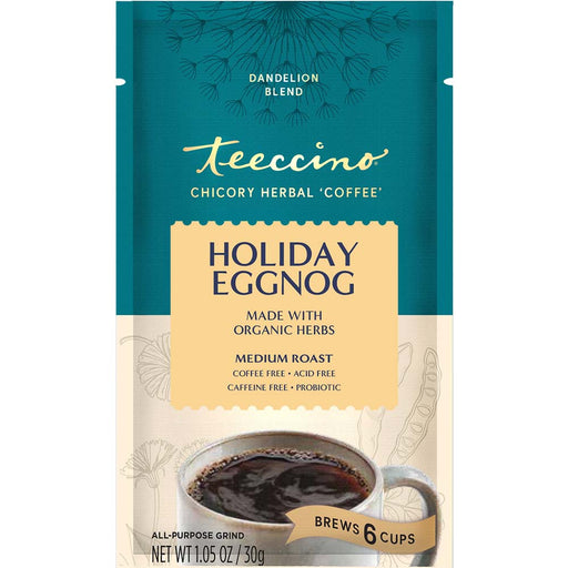 Teeccino Holiday Eggnog Herbal Coffee Herbal Coffee
