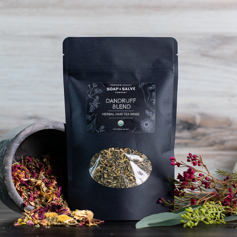 Chagrin Valley Soap & Salve Tea: Flaky Scalp Hair Tea Hair Tea