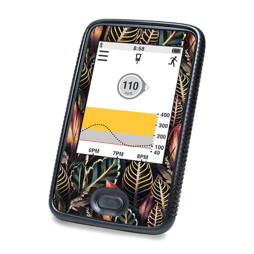 Peelz Dark Moon Leaves DEXCOM G6 Touchscreen Receiver Peelz/Stickers